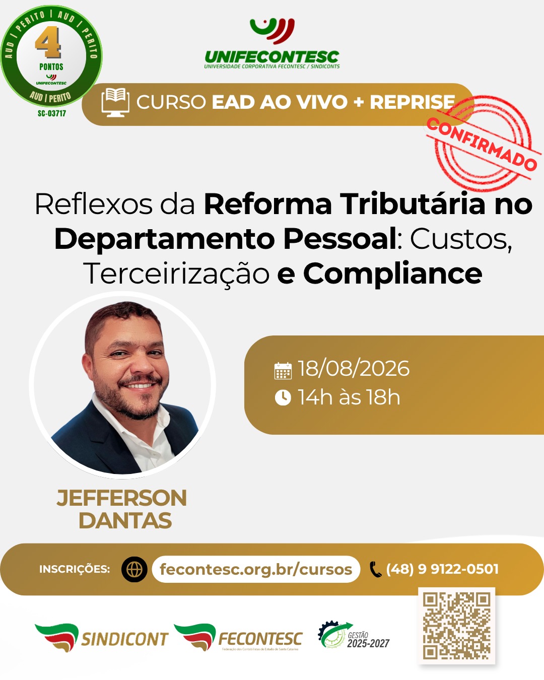 Reflexos da Reforma Tribut�ria no Departamento Pessoal: Custos, Terceiriza��o e Compliance
