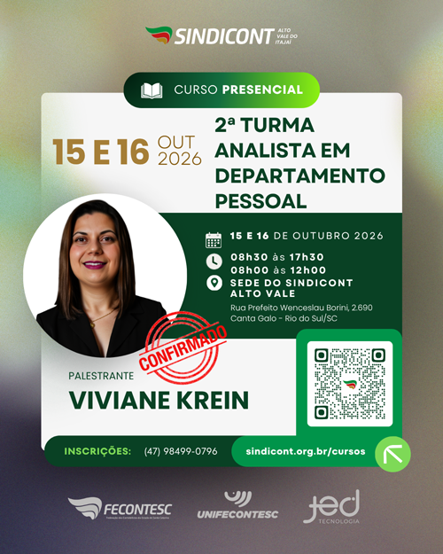 2� TURMA - ANALISTA EM DEPTO PESSOAL